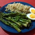 El cooksnap de Marcelo Mendez cuando hizo Espárragos con arroz.