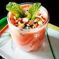 Diksha 's cooksnap of when they made Rose Almond Lassi.