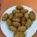 El cooksnap de Andrea cuando hizo Croquetas de queso de cabra y cebolla caramelizada.