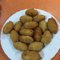 El cooksnap de Andrea cuando hizo Croquetas de queso de cabra y cebolla caramelizada.
