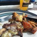 El cooksnap de Mathi Bentancor Falero cuando hizo Peceto relleno al horno con vegetales.