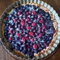 El cooksnap de Paola cuando hizo Kuchen de arándanos.