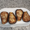 El cooksnap de Rat Riba cuando hizo Berenjenas al horno rellenas de carne.
