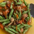 Cooksnap Aina Fatyni semasa beliau membuat Kacang Panjang Goreng Campur Hati.