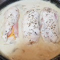 El cooksnap de Sara Sancho cuando hizo Pechuga de pollo rellena.