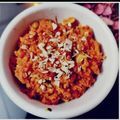 Sanskriti arya का कुकस्नैप जब उन्होंने गाजर का हलवा (gajar ka halwa recipe in Hindi) बनाया था।