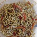 El cooksnap de Maale Andreis cuando hizo Fideos con verduras al wok.