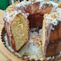 El cooksnap de Janet saez cuando hizo Budín de mandarina 🍊 con glaseado de coco, nuez y almendra - Con manteca o con aceite.