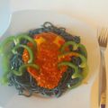 palinkas Cooksnap-ja, amikor elkészítette a(z) Halloween spagetti receptet.