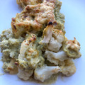El cooksnap de Lorena Jarque Moreno cuando hizo Coliflor al vapor con bechamel de calabacin. (Thermomix).