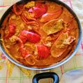 El cooksnap de Jose Manuel Cabada Murillo cuando hizo Arroz con bogavante, chirlas y calamares.
