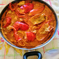 El cooksnap de Jose Manuel Cabada Murillo cuando hizo Arroz con bogavante, chirlas y calamares.