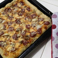 Cooksnap dari dewie novie untuk resep sausage and smoked beef stuffed crust pizza