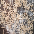 El cooksnap de Silvina Gongora cuando hizo Fideos caseros con salsa bolognesa.