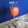 Simi and Milo's cooksnap of when they made Mango + Strawberry Smoothie 🍹.