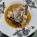 Cooksnap Nur Nadiah semasa beliau membuat Sup Kepala Ikan Merah.