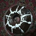کوک اسنپ nadiya بعد از امتحان کردن کیک کاکائویی بدون شیر و تخم مرغ.