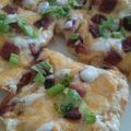 Mariah's cooksnap of when they made Chicken Club Pizza.