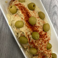 El cooksnap de Maru cuando hizo Hummus de aceitunas verdes.