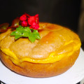 El cooksnap de Zaida TC @alquimiasfood cuando hizo Torta matera con crema pastelera.