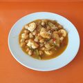 El cooksnap de Natalia Velázquez cuando hizo Garbanzos con bacalao y langostinos.