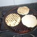 El cooksnap de Cony Serrano cuando hizo Arepa de maíz con queso.