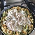 El cooksnap de Kathy cuando hizo Pasta con crema de Champiñones y Guisantes.