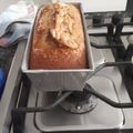 El cooksnap de Gaby Alcalde cuando hizo Budín de nueces.