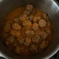 El cooksnap de carmenn cuando hizo Albóndigas al Varoma con salsa española (Thermomix).