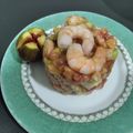 El cooksnap de C cuando hizo Tartar de higos y langostinos.