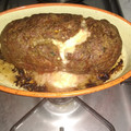 El cooksnap de Valeria cuando hizo Pan de carne relleno con Queso.