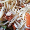 El cooksnap de Jazmin Escamilla cuando hizo Spaghetti con verduras.