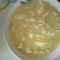 El cooksnap de Geraldine cuando hizo Sopa de queso y papa.