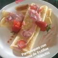 El cooksnap de Marcos González cuando hizo Panqueques de Frutilla.
