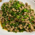 Pablo Chung 的 韭菜花炒肉末 cooksnap
