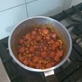 El cooksnap de Federico Manuel Catalan cuando hizo Garbanzos con salchichas barbacoa.