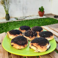El cooksnap de Sofia Avancini cuando hizo Tortitas negras.