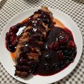 El cooksnap de Rodin cuando hizo Magret de pato con frutos del bosque.