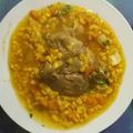El cooksnap de Jennifer Santander cuando hizo Guiso de Mazamorra.