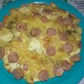 El cooksnap de cynthiapucheta cuando hizo Tortilla de papas salchichas y queso al horno.