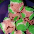 Cooksnap dari Wienski Lv untuk resep Bolu Kukus Semangka Mekar, Lembut Tanpa Soda 😁😙😋