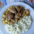 El cooksnap de María Teresa Eirin cuando hizo Albóndigas en salsa de cebolla.