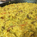 El cooksnap de Montse Camps cuando hizo Arroz con alcachofas y jamón.