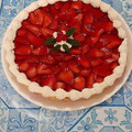 El cooksnap de Guadalupe771 cuando hizo Tarta de frutillas con crema 🍓.