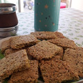 El cooksnap de Anita cuando hizo Crackers salado keto.