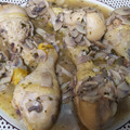 El cooksnap de Number One cuando hizo Muslos de pollo con champiñones al ajillo.