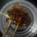 Cooksnap dari Dewi Pratiwi untuk resep Sate jamur tiram bumbu kacang