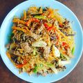 Cooksnap của Pi Ha khi họ làm theo món Miến trộn cung đình (Hàn Quốc)