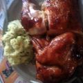 Throbbert's cooksnap of when they made Barbecued Chicken Halves.