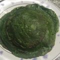 El cooksnap de Silvia Crespo cuando hizo Masa para panqueques de espinacas.